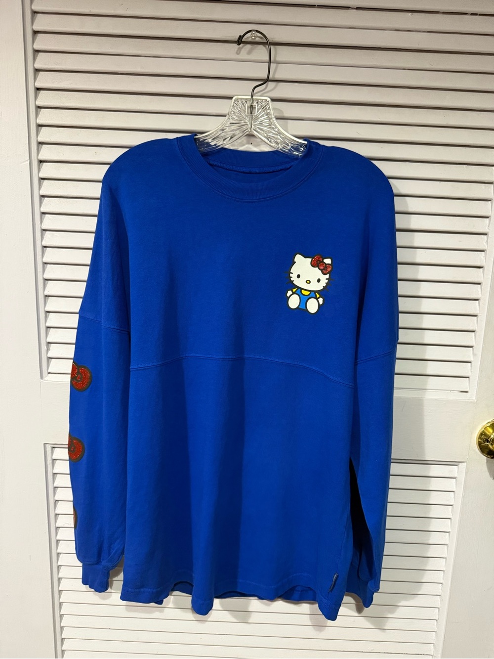 NWT Universal Studios Royal Blue Hello Kitty Sprit Jersey Size XS